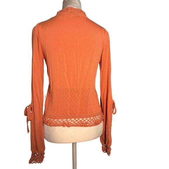 House of Harlow 1960 x REVOLVE Citrus Long Sleeve Split Sleeve Knitted Womens XS - Picture 4 of 7